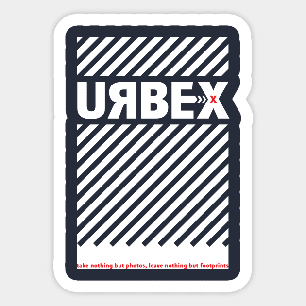 URBEX Urban Exploration T-Shirt dark Sticker by gingerman